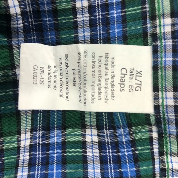 Chaps Plaid Long Sleeve Button Down Shirt - Picture 6 of 7